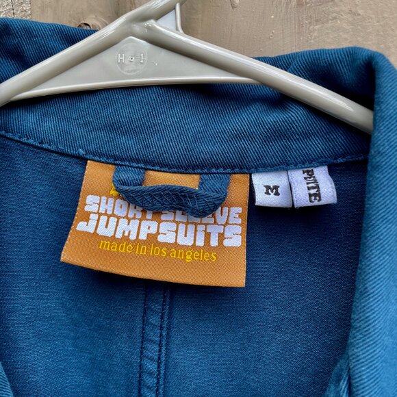 Big Bud Press Short Sleeve Jumpsuit - Like New!! Lagoon Size M petite - Picture 3 of 6